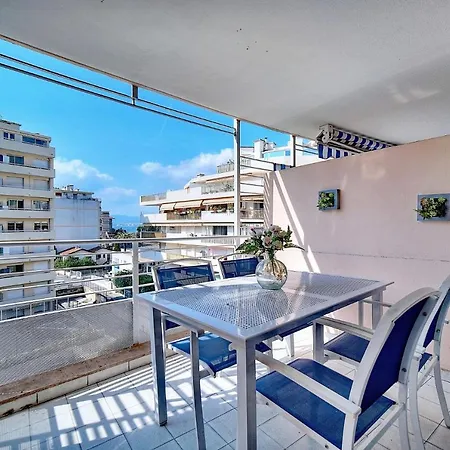 아파트 Agreable 2 Pieces Terrasse, Piscine, Clemenceau A1b235 칸느